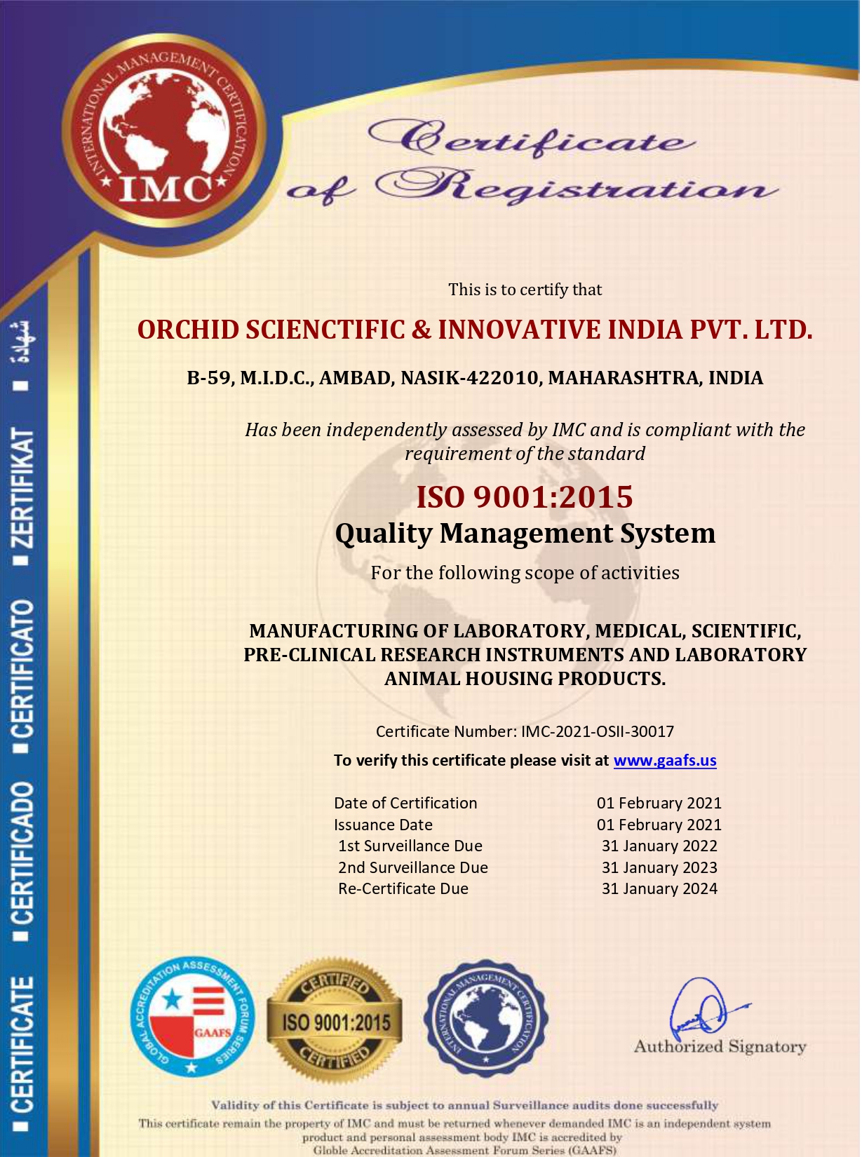 certificate-iso 13485